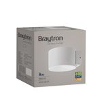 Casa si Gradina - Corpuri si surse de iluminat - Plafoniere, aplice si spoturi - Aplica LED Avva BH07-03000, 8W, 480lm, lumina calda, IP20, alba, Braytron - Infinity.ro