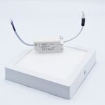 Casa si Gradina - Corpuri si surse de iluminat - Plafoniere, aplice si spoturi - Spot LED 12W Aplicat, Patrat, Braytron, 910lm, Lumina Rece (6500K), Alb - Infinity.ro