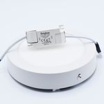 Casa si Gradina - Corpuri si surse de iluminat - Plafoniere, aplice si spoturi - Spot LED 12W Aplicat, Rotund, Braytron, 910lm, Lumina Rece (6500K), Alb - Infinity.ro