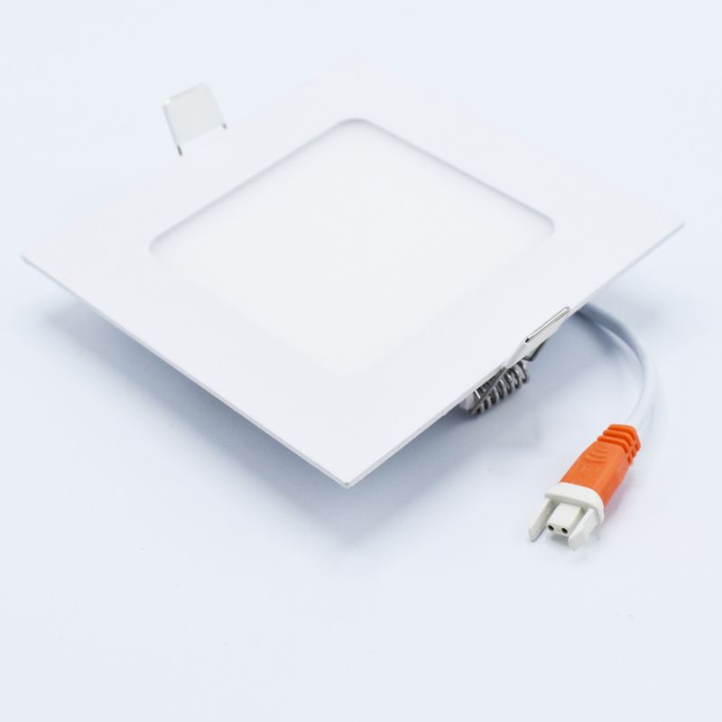 Casa si Gradina - Corpuri si surse de iluminat - Plafoniere, aplice si spoturi - Spot LED 6W Incastrat, Patrat, Braytron, 380lm, Lumina Rece (6500K), Alb - Infinity.ro