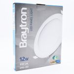 Casa si Gradina - Corpuri si surse de iluminat - Plafoniere, aplice si spoturi - Spot LED 12W Incastrat, Rotund, Braytron, 910lm, Lumina Rece (6500K), Alb - Infinity.ro