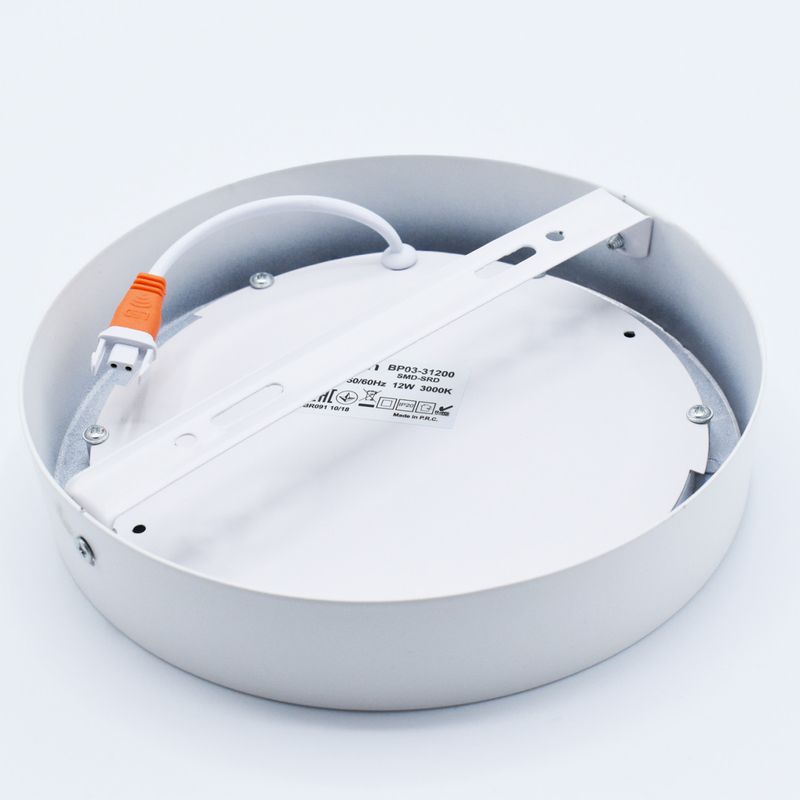 Casa si Gradina - Corpuri si surse de iluminat - Plafoniere, aplice si spoturi - Spot LED 12W Aplicat, Rotund, Braytron, 910lm, Lumina Calda (3000K), Alb - Infinity.ro