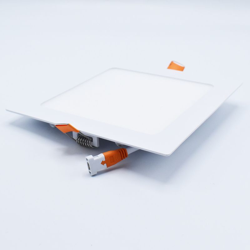 Casa si Gradina - Corpuri si surse de iluminat - Plafoniere, aplice si spoturi - Spot LED 12W Incastrat, Patrat, Braytron, 910lm, Lumina Calda (3000K), Alb - Infinity.ro