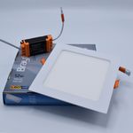 Casa si Gradina - Corpuri si surse de iluminat - Plafoniere, aplice si spoturi - Spot LED 12W Incastrat, Patrat, Braytron, 910lm, Lumina Calda (3000K), Alb - Infinity.ro