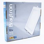 Casa si Gradina - Corpuri si surse de iluminat - Plafoniere, aplice si spoturi - Spot LED 12W Incastrat, Patrat, Braytron, 910lm, Lumina Calda (3000K), Alb - Infinity.ro