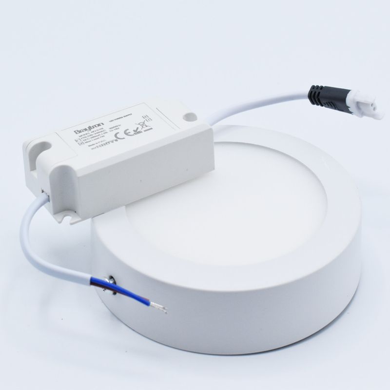 Casa si Gradina - Corpuri si surse de iluminat - Plafoniere, aplice si spoturi - Spot LED 6W Aplicat, Rotund, Braytron, 350lm, Lumina Rece (6500K), Alb - Infinity.ro