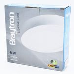 Casa si Gradina - Corpuri si surse de iluminat - Plafoniere, aplice si spoturi - Spot LED 6W Aplicat, Rotund, Braytron, 350lm, Lumina Rece (6500K), Alb - Infinity.ro