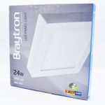 Casa si Gradina - Corpuri si surse de iluminat - Plafoniere, aplice si spoturi - Spot LED 24W Aplicat, Patrat, Braytron, 1850lm, Lumina Calda (2700-3000K), Alb - Infinity.ro