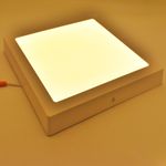 Casa si Gradina - Corpuri si surse de iluminat - Plafoniere, aplice si spoturi - Spot LED 24W Aplicat, Patrat, Braytron, 1850lm, Lumina Calda (2700-3000K), Alb - Infinity.ro