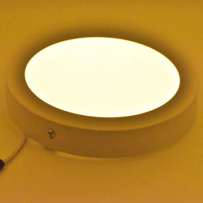 Casa si Gradina - Corpuri si surse de iluminat - Plafoniere, aplice si spoturi - Spot LED 18W Aplicat, Rotund, Braytron, 1360lm, Lumina Calda (3000K), Alb - Infinity.ro