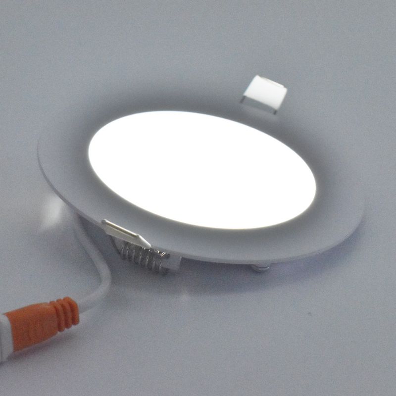 Casa si Gradina - Corpuri si surse de iluminat - Plafoniere, aplice si spoturi - Spot LED 6W Incastrat, Rotund, Braytron, 350lm, Lumina Rece (6500K), Alb - Infinity.ro
