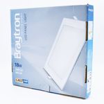 Casa si Gradina - Corpuri si surse de iluminat - Plafoniere, aplice si spoturi - Spot LED 18W Incastrat, Patrat, Braytron, 1360lm, Lumina Calda (3000K), Alb - Infinity.ro