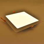 Casa si Gradina - Corpuri si surse de iluminat - Plafoniere, aplice si spoturi - Spot LED 18W Incastrat, Patrat, Braytron, 1360lm, Lumina Calda (3000K), Alb - Infinity.ro