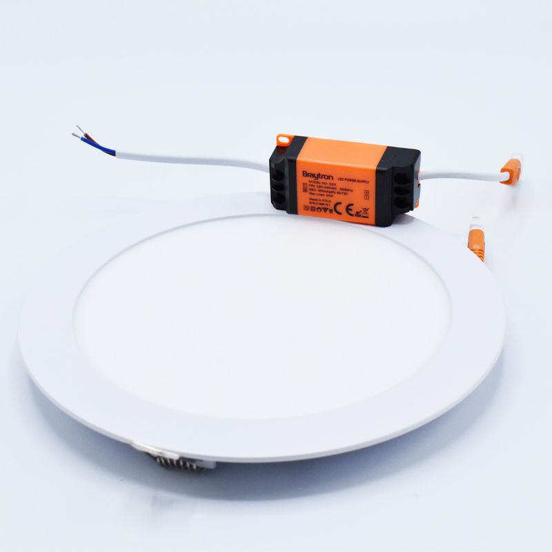 Casa si Gradina - Corpuri si surse de iluminat - Plafoniere, aplice si spoturi - Spot LED 15W Incastrat, Rotund, Braytron, 1120lm, Lumina Rece (6500K), Alb - Infinity.ro