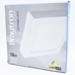 Casa si Gradina - Corpuri si surse de iluminat - Plafoniere, aplice si spoturi - Spot LED 18W Aplicat, Patrat, Braytron, 1360lm, Lumina Neutra (4200K), Alb - Infinity.ro