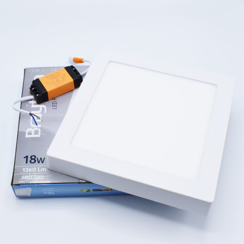 Casa si Gradina - Corpuri si surse de iluminat - Plafoniere, aplice si spoturi - Spot LED 18W Aplicat, Patrat, Braytron, 1360lm, Lumina Neutra (4200K), Alb - Infinity.ro