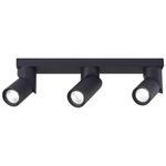 Casa si Gradina - Corpuri si surse de iluminat - Plafoniere, aplice si spoturi - Spot 2944-LVT, orientabil, 3xGU10, negru mat, IP20, Masterled - Infinity.ro