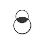 Casa si Gradina - Corpuri si surse de iluminat - Plafoniere, aplice si spoturi - Plafoniera LED 4259-LVT, cu telecomanda, 60W, 110lm, lumina calda+neutra+rece, IP20, alba+neagra, Masterled - Infinity.ro