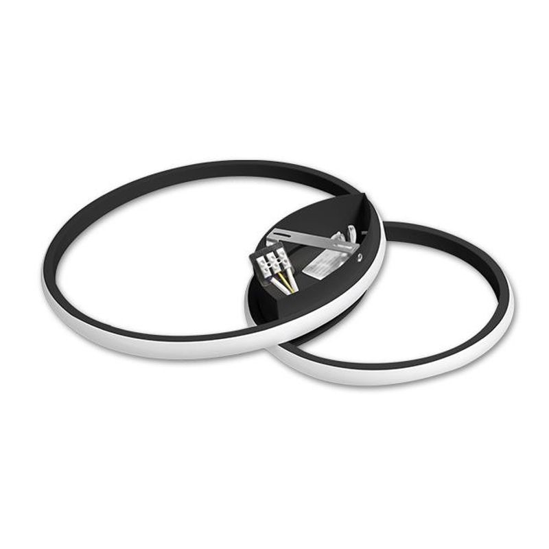 Casa si Gradina - Corpuri si surse de iluminat - Plafoniere, aplice si spoturi - Plafoniera LED 4259-LVT, cu telecomanda, 60W, 110lm, lumina calda+neutra+rece, IP20, alba+neagra, Masterled - Infinity.ro