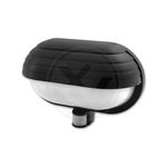 Casa si Gradina - Corpuri si surse de iluminat - Plafoniere, aplice si spoturi - Aplica LED pentru exterior cu senzor, neagra, dulie E27, IP44, Masterled - Infinity.ro