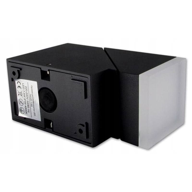 Casa si Gradina - Corpuri si surse de iluminat - Iluminat exterior - Instalatii luminoase exterior - Corp exterior 7,5W, orientabil, negru, lumina naturala, protectie IP54 - Infinity.ro