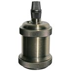 Casa si Gradina - Corpuri si surse de iluminat - Accesorii corpuri de iluminat - Dulie Vintage E27 din aluminiu, auriu rustic, Lumen - Infinity.ro