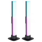 Casa si Gradina - Corpuri si surse de iluminat - Veioze si lampi - Veioze - Veioza LED Polliver 25895SH, RGB, 2.5W, neagra mata+alba, IP20, Globo - Infinity.ro