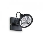 Casa si Gradina - Corpuri si surse de iluminat - Plafoniere, aplice si spoturi - Spot Glim 200231, orientabil, 1xGU10, negru, IP20, Ideal Lux - Infinity.ro