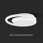 Casa si Gradina - Corpuri si surse de iluminat - Plafoniere, aplice si spoturi - Plafoniera LED 6921-VT, rotunda, 38W, 4050lm, lumina neutra, IP20, alba, V-Tac - Infinity.ro