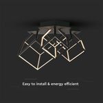 Casa si Gradina - Corpuri si surse de iluminat - Plafoniere, aplice si spoturi - Plafoniera LED 15342, 46W, 4900lm, lumina calda, IP20, neagra, V-TAC - Infinity.ro