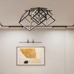 Casa si Gradina - Corpuri si surse de iluminat - Plafoniere, aplice si spoturi - Plafoniera LED 15342, 46W, 4900lm, lumina calda, IP20, neagra, V-TAC - Infinity.ro