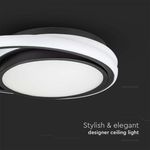 Casa si Gradina - Corpuri si surse de iluminat - Plafoniere, aplice si spoturi - Plafoniera LED 6920-VT, rotunda, 38W, 4050lm, lumina neutra, IP20, neagra, V-Tac - Infinity.ro