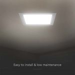 Casa si Gradina - Corpuri si surse de iluminat - Plafoniere, aplice si spoturi - Spot LED 12W Incastrat, Patrat, V-TAC, 1200lm, Lumina Calda (3000K), Alb - Infinity.ro