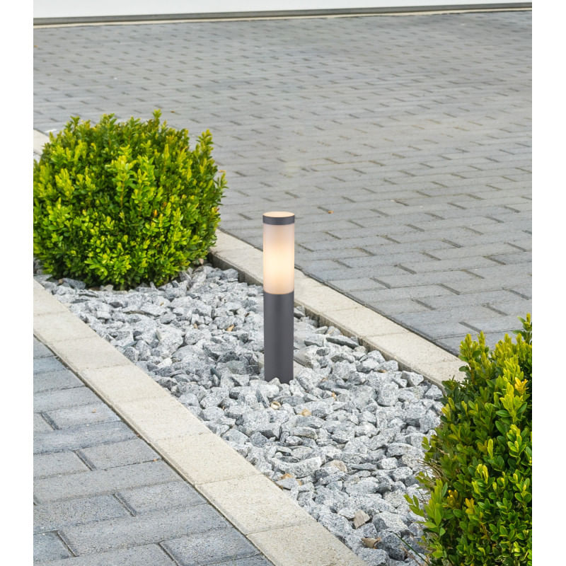 Casa si Gradina - Corpuri si surse de iluminat - Iluminat exterior - Stalpi - Corp de exterior, otel inoxidabil antracit, 1 bec, dulie E27, 3158A, Globo - Infinity.ro