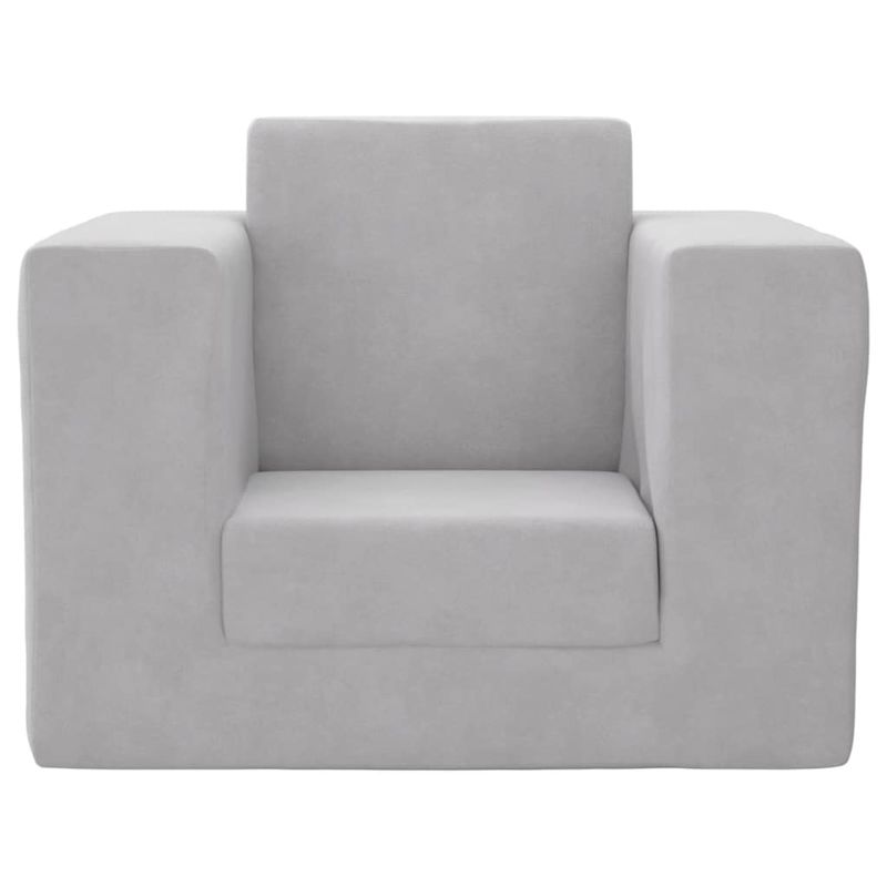 Casa si Gradina - Mobilier - Mobilier copii - Mobilier camera copiilor - Canapea extensibila pentru copii, gri deschis, plus moale - Infinity.ro