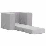 Casa si Gradina - Mobilier - Mobilier copii - Mobilier camera copiilor - Canapea extensibila pentru copii, gri deschis, plus moale - Infinity.ro