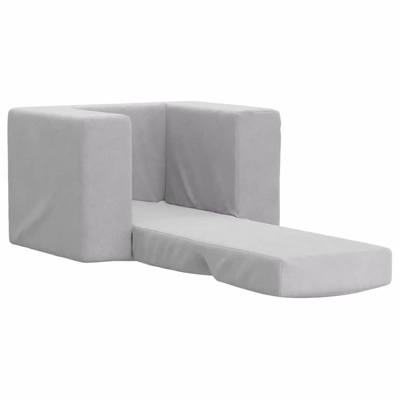 Casa si Gradina - Mobilier - Mobilier copii - Mobilier camera copiilor - Canapea extensibila pentru copii, gri deschis, plus moale - Infinity.ro
