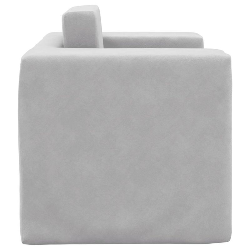 Casa si Gradina - Mobilier - Mobilier copii - Mobilier camera copiilor - Canapea extensibila pentru copii, gri deschis, plus moale - Infinity.ro