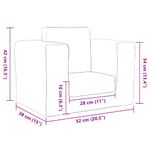 Casa si Gradina - Mobilier - Mobilier copii - Mobilier camera copiilor - Canapea extensibila pentru copii, gri deschis, plus moale - Infinity.ro