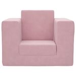 Casa si Gradina - Mobilier - Mobilier copii - Mobilier camera copiilor - Canapea extensibila pentru copii, roz, plus moale - Infinity.ro