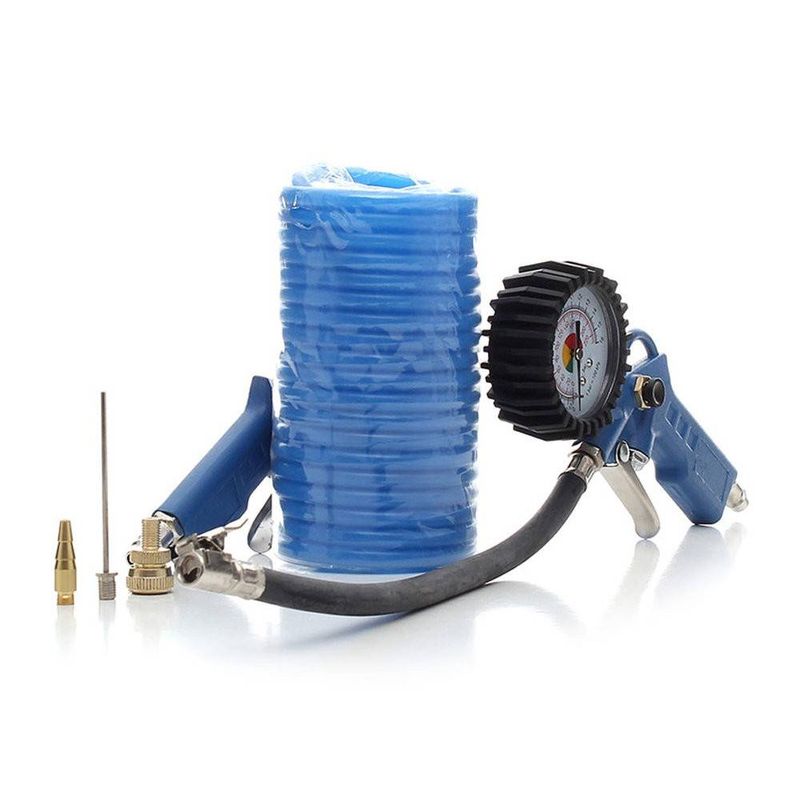 Casa si Gradina - Electrice - Echipamente electrice - Accesorii compresoare - Set 6 piese, pistol pneumatic pentru umflare, suflare Tagred-TA104 - Infinity.ro