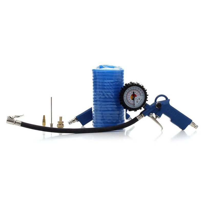 Casa si Gradina - Electrice - Echipamente electrice - Accesorii compresoare - Set 6 piese, pistol pneumatic pentru umflare, suflare Tagred-TA104 - Infinity.ro