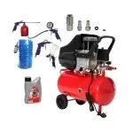 Casa si Gradina - Electrice - Echipamente electrice - Compresoare - Pachet Compresor aer 24L, 8 bar, kit accesorii, conectori rapizi, ulei 1L, KD400-K3, KD2124, NR853 - Infinity.ro