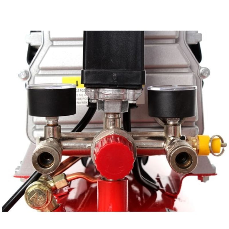 Casa si Gradina - Electrice - Echipamente electrice - Compresoare - Compresor de aer Kraft&Dele 50L, 8 bar, 206 L/min, 3.8CP + Set 18 piese aer comprimat - Infinity.ro