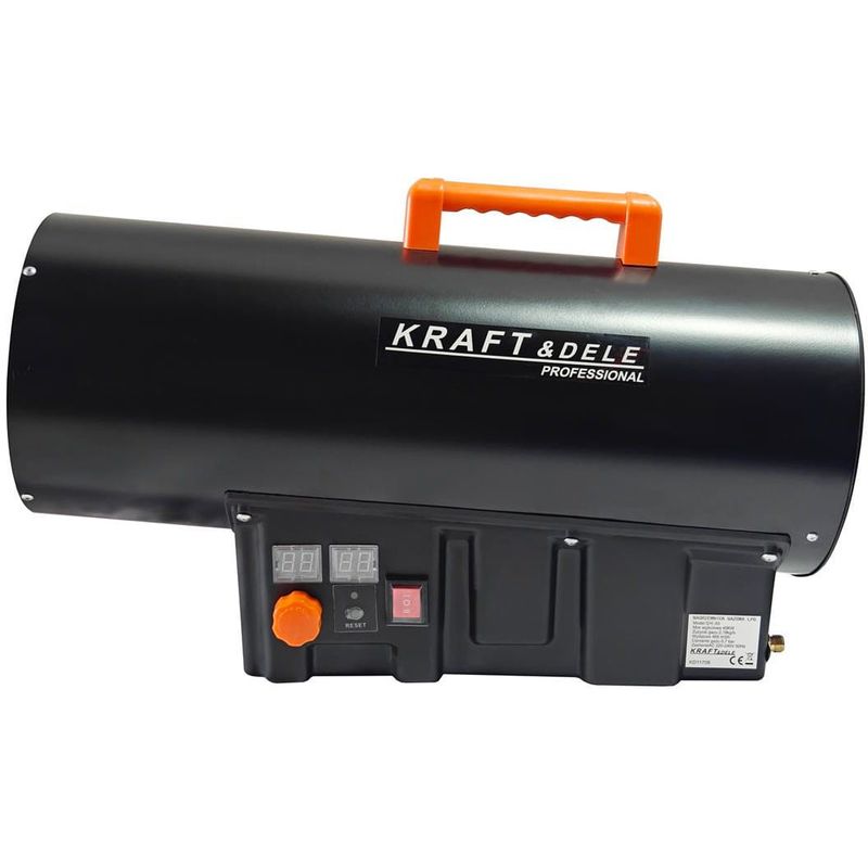 Casa si Gradina - Electrice - Echipamente electrice - Aeroterme industriale - Tun pe gaz Kraft&Dele KD11706, 40kW, cu termostat si tambur prelungitor 20m (3x2.5mm) - Infinity.ro