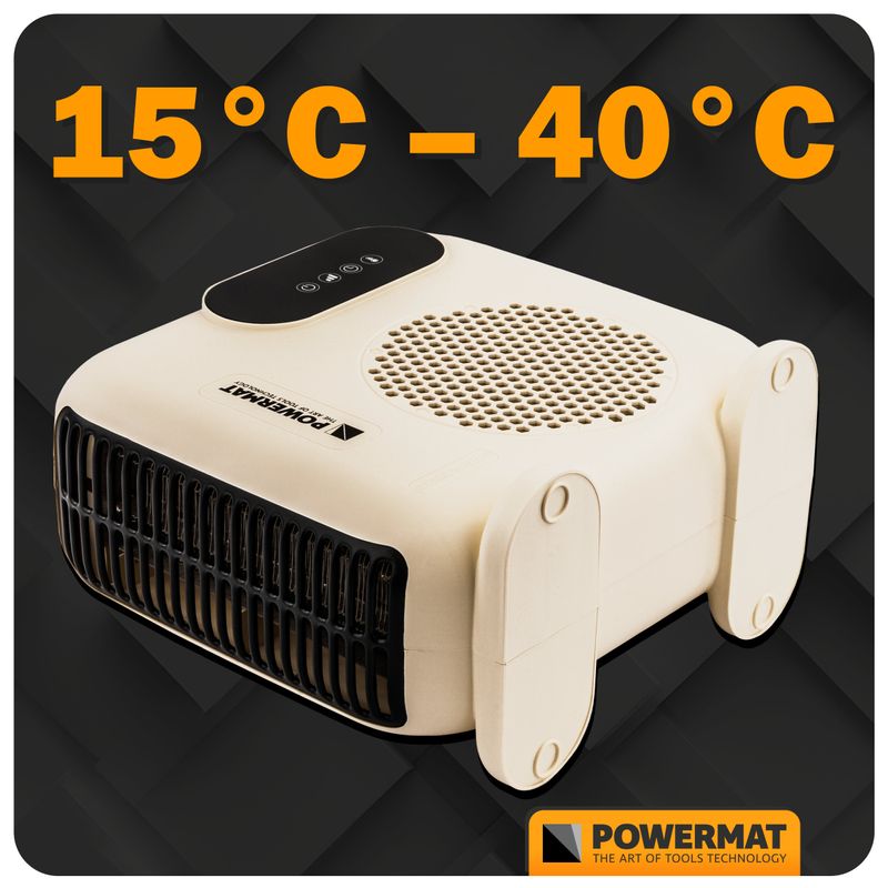 Casa si Gradina - Termice - Generatoare de aer cald - Incalzitor cu ventilator Powermat PM-TWE-2000D-LCD, 2000W, LCD, telecomanda PM1398 - Infinity.ro