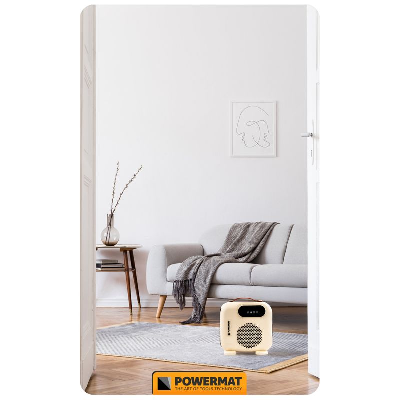 Casa si Gradina - Termice - Generatoare de aer cald - Incalzitor cu ventilator Powermat PM-TWE-2000D-LCD, 2000W, LCD, telecomanda PM1398 - Infinity.ro