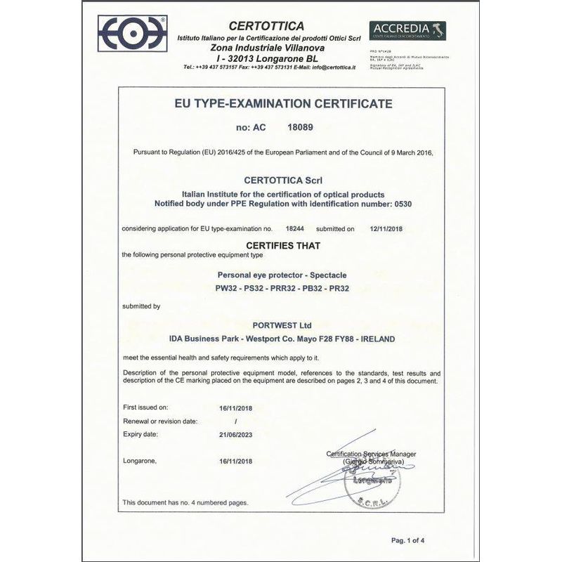 Casa si Gradina - Constructii - Echipamente de lucru - Ochelari protectia muncii si Viziere protective - Ochelari de protectie, PS32, WRAP AROUND PLUS Portwest - Infinity.ro