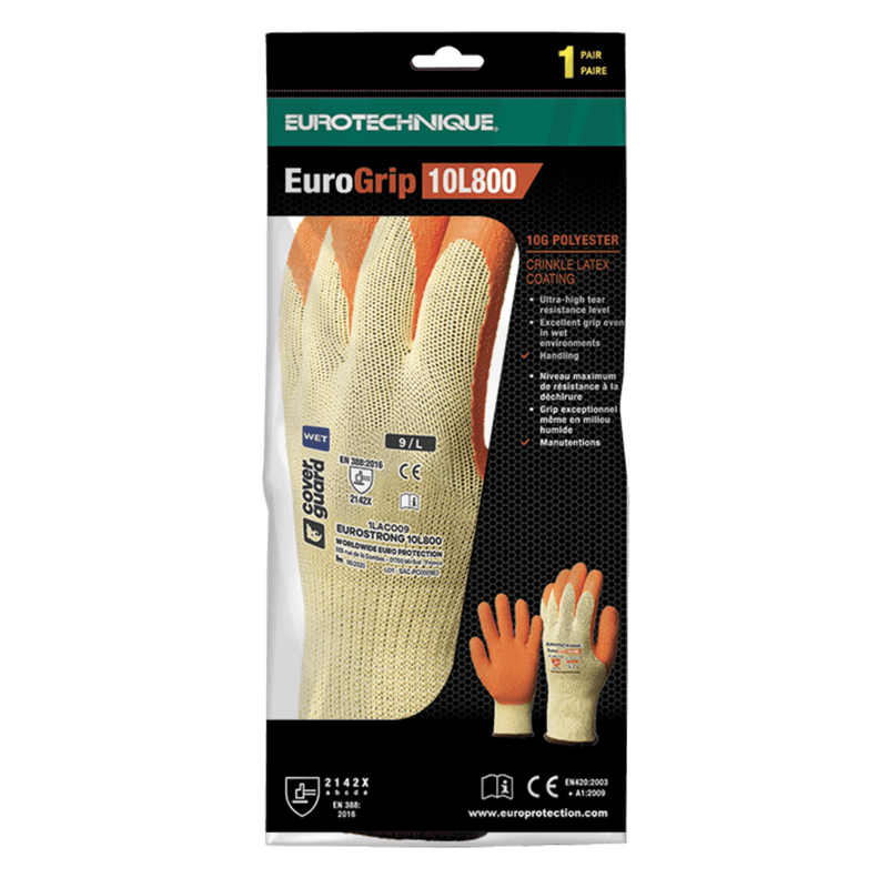 Casa si Gradina - Constructii - Echipamente de lucru - Manusi protectia muncii - 1LACO- Manusi de protectie imersate in latex EUROSTRONG 10L800 10 - Infinity.ro