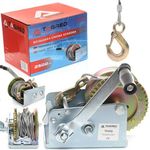 Auto si Moto - Reparatii si depanare - Scule auto - Echipamente de ridicare si sprijin - Troliu manivela 1134kg (2500LBS), franghie 10m, TA406 TAGRED - Infinity.ro